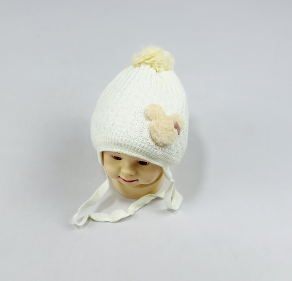 Шапка малютка арт.1021 (молочный)